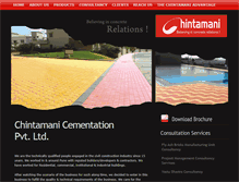 Tablet Screenshot of chintamaniproducts.com